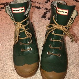Hunter Lace up Rain Boots